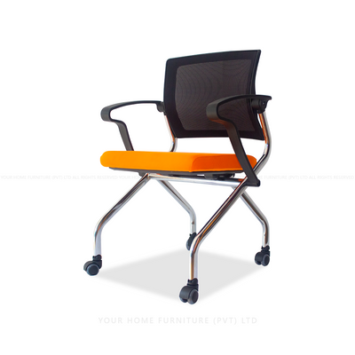 Mesh office chairs with wheels and arms