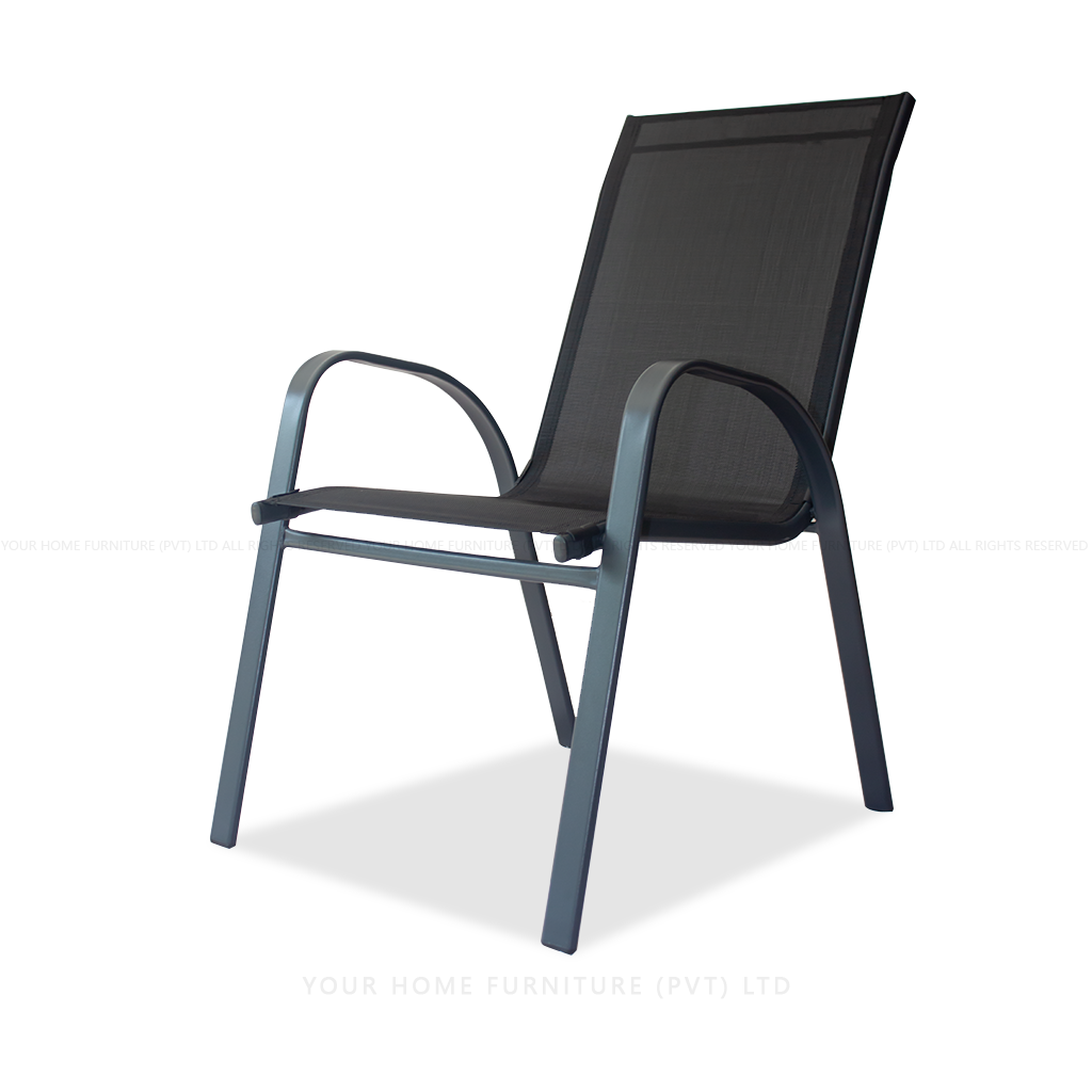 FL0021 Black Patio Table With Chairs YOUR HOME FURNITURE