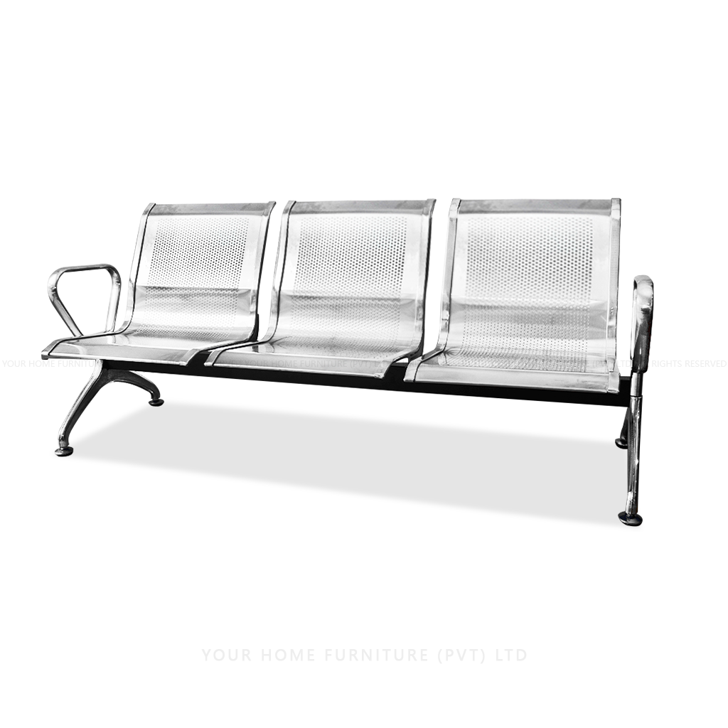 NSG003 – Stainless Steel Gang Chair Buy in Sri Lanka – YOUR HOME - Main Image