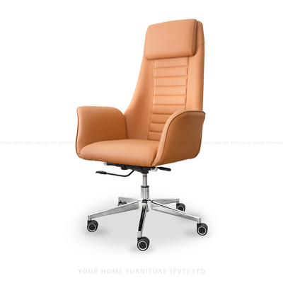 Orange High Back Chair